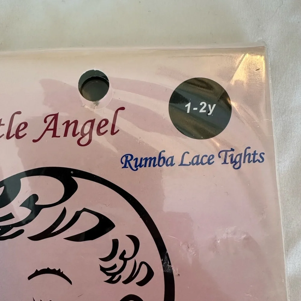 Little Angel Rumba Lace Tights White Size 1-2Y